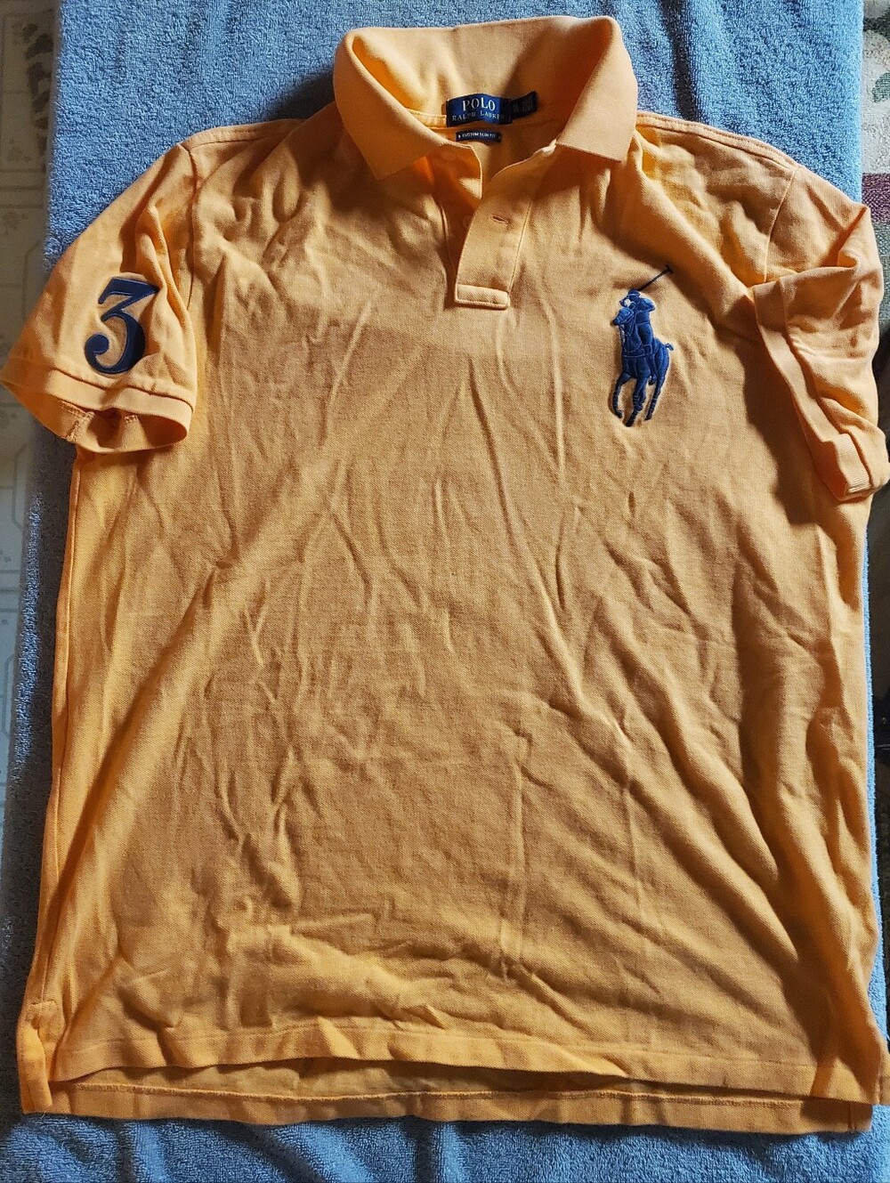 Polo by Ralph Lauren Peach/Orange Polo with Navy Pony